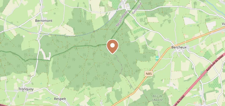 Map of Belgian Luxembourg (—), Wallonia