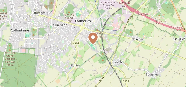 Map of Hainaut (—), Wallonia