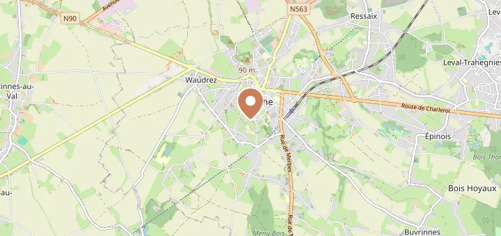 Map of Binche (7130), Hainaut