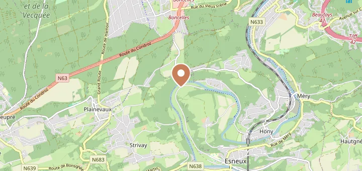 Map of Province of Liège (—), Wallonia