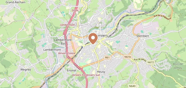 Map of Verviers (4800), Liège Province