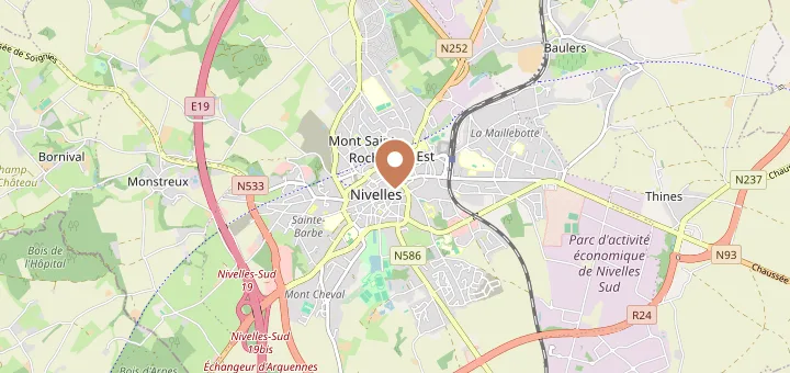 Map of Nivelles (1400), Walloon Brabant