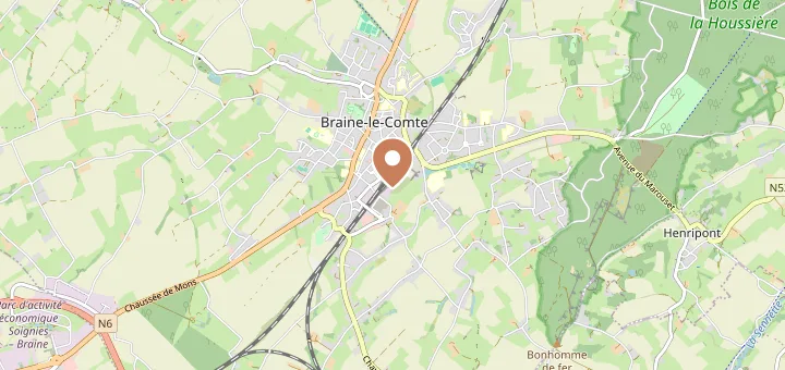 Map of Braine-le-Comte (7090), Hainaut