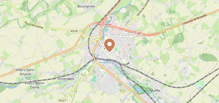 Map of Ath (7800), Hainaut