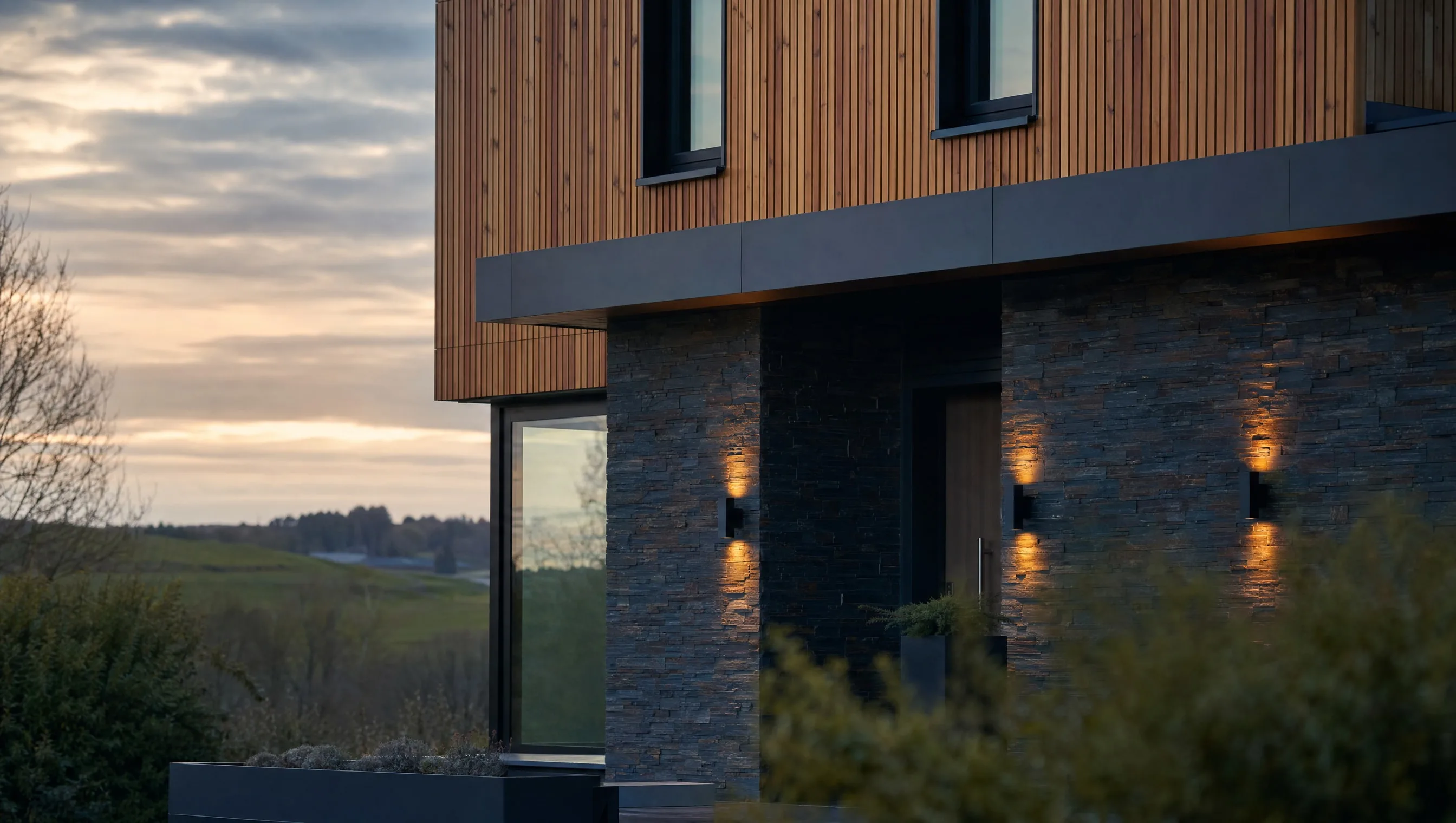 photo contemporary chalet · Bastogne outskirts